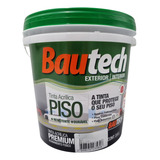 Tinta Bautech Super Resistente Pisos E Fachadas 3 6l Cores Cor Cinza