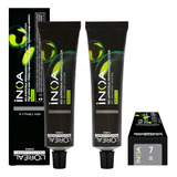 Tinta Coloração Kit C 2 Inoa Loreal 7 Louro 60g