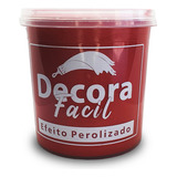 Tinta Com Efeito Perolizado Fácil De Aplicar E Elegante Cor Vermelho