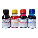 Tinta Comestível Sulink Papel Arroz Para Hp Kit 400ml Tinta Cmyk