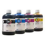 Tinta Compatível Para Uso Epson L3210 L3250 4x 500ml E0017 Tinta Magenta Black Yellow Cyan