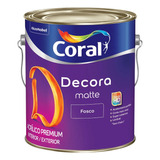 Tinta Coral Decora Matte Premium 3,6l Acrílico Fosco Cores