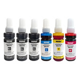 Tinta Corante 64 72 73 74 Compatível L110 06un Kora Tinta Kit C 6 Cores