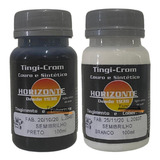 Tinta Couro Branco E Preto Semi Brilho Restaura Sapato 100ml