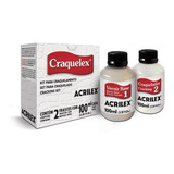 Tinta Craquelex Color 2 Potes 100ml Incolor Acrilex