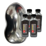 Tinta Cromo Cromado 2l Reflectchrome Roda Cromada Moto Carro