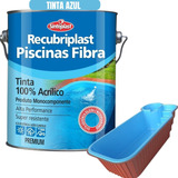 Tinta De Piscina Fibra Recubriplast 3 6l Azul Rende Até 50m 
