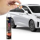 Tinta De Retoque Branca Pura Para Carros Caneta De Retoque De Pintura Automotiva Branca Pura Caneta De Reparo De Arranhões De Carro Dois Em Um Solução Rápida E Fácil Para Reparar Pequenos Arranhões
