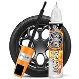 Tinta De Retoque De Borda Preta Brilhante Kit Profissional De Reparo De Arranhões Para Rodas Borbulha De Freio Caneta De Tinta De Retoque De Liga Rápida E Fácil Para Aros Tinta Automotiva Preta