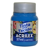 Tinta De Tecido Fosca 37ml Azul Cerúleo 568 Acrilex