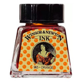 Tinta Desenho Tinteiro Winsor Newton 14 Ml Orange