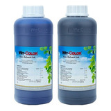 Tinta Eco Solvente Dx4 Dx5 Dx7, Dx9 Kit 2 Litros Preto Azul