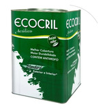 Tinta Ecocril Látex Standard 18l Anti Mofo E Alta Duração
