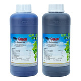 Tinta Ecosolvente Dx5 Dx7 Kit 2 Litros Preto azul