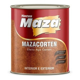 Tinta Efeito Aço Corten Kit Maza 4 5 Litros