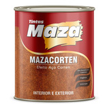 Tinta Efeito Aço Corten Kit Maza 4 5 Litros