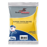 Tinta Em Pó Teto Bloco Muro Parede Cor Branco 5kg Sampaflex