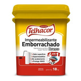 Tinta Emborrachada Branco Telhacor 18kg Parede Laje E Telhas