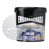 Tinta Emborrachada Masterfix 20kg Impermeável Flexível Acabamento Fosco Cor Branco