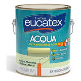 Tinta Epoxi Eucatex Base Agua Branco 3600ml Azulejo Piso