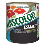 Tinta Esmalte Base Água Preto Fosco 900ml Lukscolor