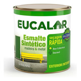 Tinta Esmalte Eucalar Brilhante 900ml Cinza Médio