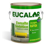 Tinta Esmalte Eucalar Brilhante Azul Mar 3 6 L
