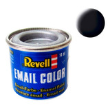 Tinta Esmalte Preto Fosco 14ml Revell Rev32108 Revel