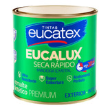 Tinta Esmalte Sintetico Brilhante Fosco Eucalux 225ml Pequen Cor Preto