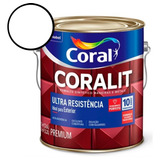 Tinta Esmalte Sintético Coral Coralit Branco Fosco 3 6l