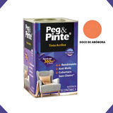 Tinta Eucatex Acrilica Pintura Parede Peg E Pinte 18l Cores Cor Doce de abóbora