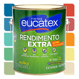 Tinta Eucatex Acrílico Rendimento Extra 3 6l Cores Mogicor