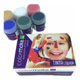 Tinta Facial Color Make Kids Com 6 Cores Cor Do Blush Colorido