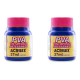 Tinta Fosca Artesanato Pva 37ml Azul Ultramar 543 Kit C 2