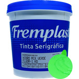 Tinta Hidro Mix Fluor Verde Kilo Fremplast Serigrafia 