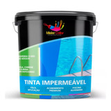 Tinta Impermeabilizante Para Piscina Cor Azul 14 Lts