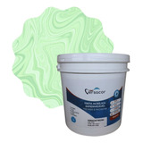 Tinta Impermeabilizante Para Piscina Recupera Renova 10ltr Acabamento Fosco Cor Verde claro