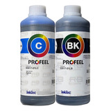 Tinta Inktec Profeel 1 Litro Cyan 1 Litro Black E0017