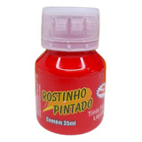 Tinta Liquida Vermelha 35 Ml Pintura Facial Festas E Eventos
