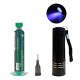 Tinta Mascara Uv Verde Preto Vermelho Com Ponta E Lanterna