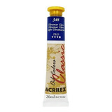 Tinta Óleo 20ml Classic Acrilex Cor 348 Ultramar Claro