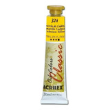 Tinta Óleo 20ml Classic Acrilex Cor Do Óleo 324 Amarelo De Cádmio