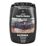 Tinta Oleo Preta Para Fazenda Curral Mangueira Cercas 45 Kg