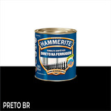 Tinta P Metais Esmalte Sintetico Brilhante 800ml Hammerite Cor Preto