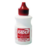 Tinta Para Almofada De Carimbo Radex Vermelha Refil 40ml