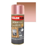 Tinta Para Arte E Decor Efeito Metálico Colorgin 350ml Cor Rose Gold