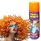 Tinta Para Cabelos Spray Da Alegria 150 Ml Giz Colorido Tintura Temporária 6 Cores Sortidas 7 Produtos Laranja 150 ML 