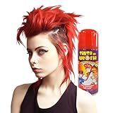 Tinta Para Cabelos Spray Da Alegria 150 Ml Giz Colorido Tintura Temporária 6 Cores Sortidas 7 Produtos Vermelho 150 ML 