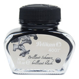 Tinta Para Caneta Tinteiro 30ml Preto Brilhante Pelikan 4001