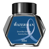 Tinta Para Caneta Tinteiro Waterman Serenity Blue 50ml